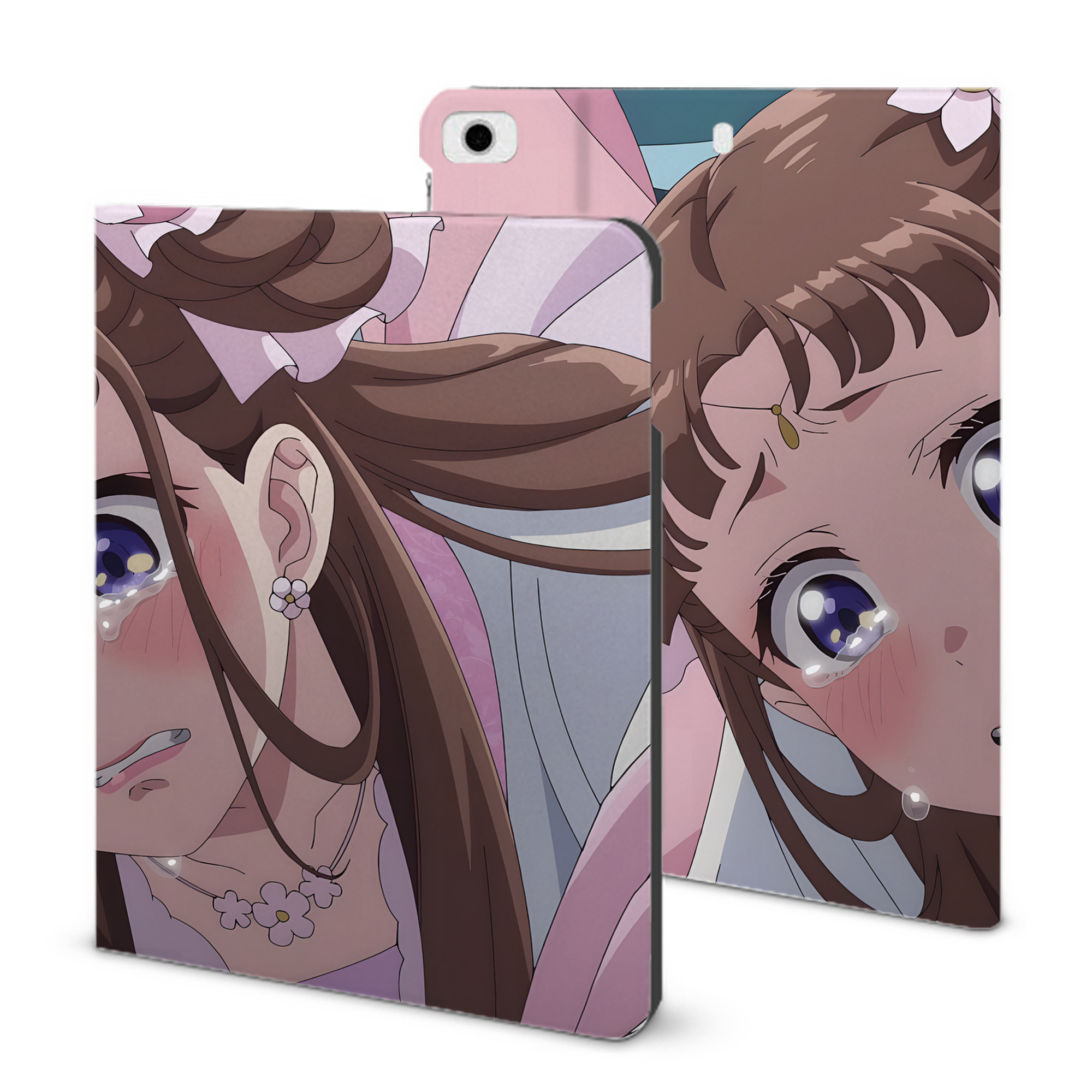 （画像用） 薬屋のひとりごと The Apothecary Diaries IPad ケース ブック型 PUレザー TPU 耐衝撃 軽量 薄型 ペン収納なし 全面保護 IPad 各モデル対応